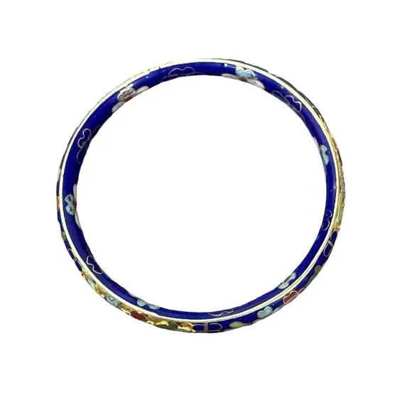 Vintage Beaded Necklaces White Blue Purple Green Blue Bangle Bracelet 4 Pieces - Picture 8 of 16